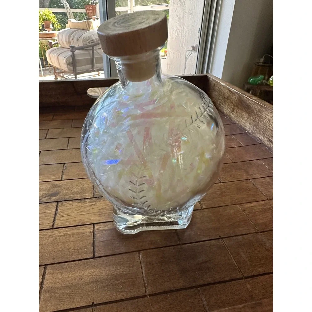 Cooperstown‎ Distillery Baseball  Empty Decanter Home Plate Base EUC